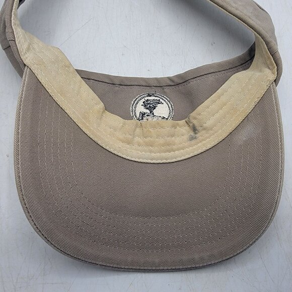 Pebble Beach Gray Golf Visor Hat Cap AHead Vintage Adjustable Casual Outdoors - Picture 6 of 7